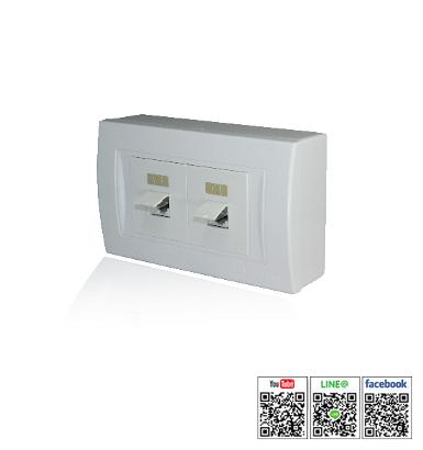 Set of wall mounted Switch and Socket for finished wall รุ่น BJE-SZE2